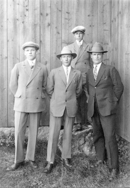 1928 Anders, Gunnar, Arvid och Johan