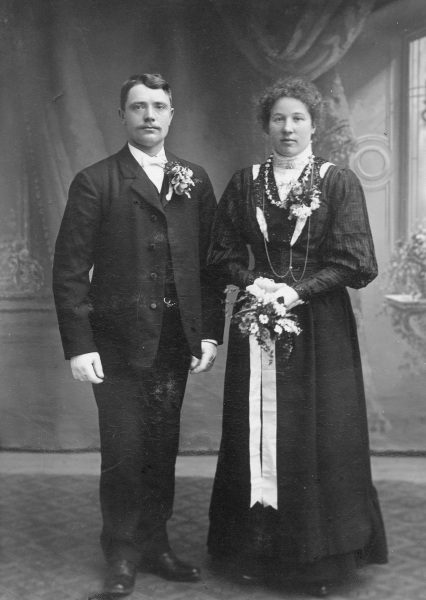 Brudparet Hagman 1908