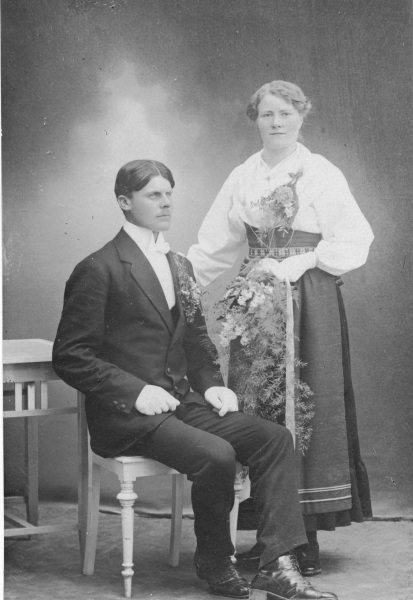 Bröllopskort 1918
