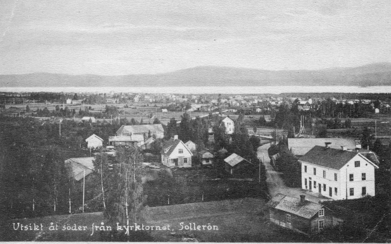 Utsikt åt söder från kyrktornet Sollerön