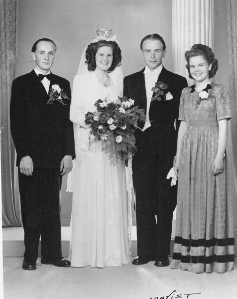 Bröllop mellan Aina och Sven 1948