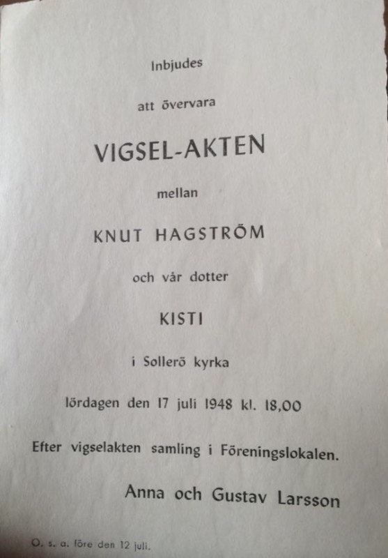 Vigsel 1948